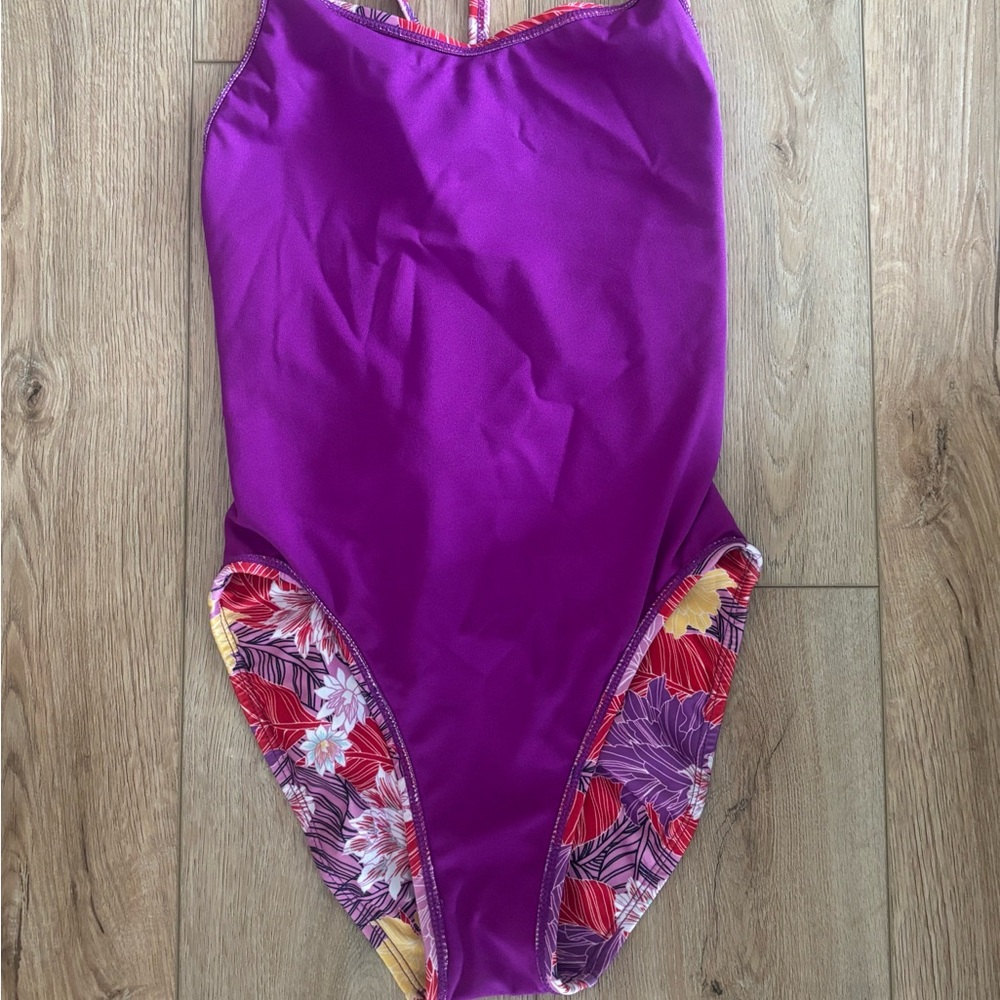 Dolfin Uglies Revibe Women's Nostalgia Low X-Back Swimsuit Floral Size 32 - Picture 6 of 6